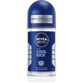 Pozostałe kosmetyki - Nivea Men Cool Kick antyperspirant roll-on dla mężczyzn 48h Kick of Freshness) 50 ml - miniaturka - grafika 1