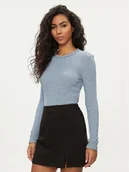 Bluzki damskie - Noisy May Bluzka Posy 27026866 Niebieski Slim Fit - miniaturka - grafika 1