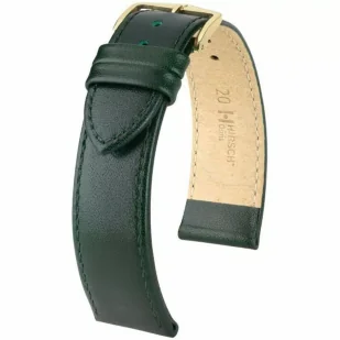 Zielony pasek skórzany 18 mm HIRSCH Osiris 03475040-1-18 (L)  | OFICJALNY SKLEP | RATY 0% • Zapłać później PayPo • GRATIS WYSYŁKA ZWROT DO 365DNI - Akcesoria do zegarków - miniaturka - grafika 1