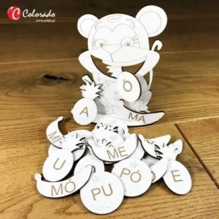Sylabowe zwierzaki - małpka sylabowa - Colorado - Pomoce naukowe - miniaturka - grafika 1