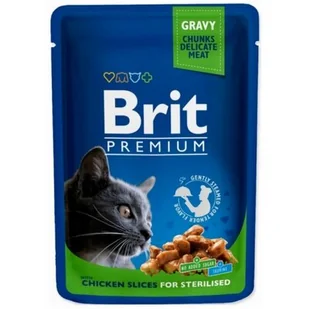 Brit Premium Cat Adult Kurczak Sterilised Saszetka 100G - Mokra karma dla kotów - miniaturka - grafika 1