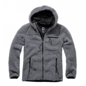 Odzież taktyczna i umundurowanie - Bluza Polarowa BRANDIT Teddyfleece Worker Jacket - Antracyt 5XL - miniaturka - grafika 1