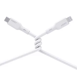 Kabel Aukey CB-NCL2 USB-C do Lightning 1.8m (biały) - Ładowarki do telefonów - miniaturka - grafika 2