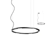 Lampy sufitowe - Redo 01-2207 - LED Żyrandol na lince UNION LED/50W/230V 3000K śr. 90 cm czarny - miniaturka - grafika 1