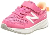 Koszulki i topy damskie - New Balance Dziewczęce 570 V3 Bungee Lace with Hook and Loop Top Strap Sneaker Sneaker, różowy, 30 EU - miniaturka - grafika 1