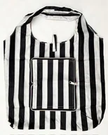 Torebki damskie - Torba Składana Eko Portfel Zakupy Pasy Czarno Biał - miniaturka - grafika 1