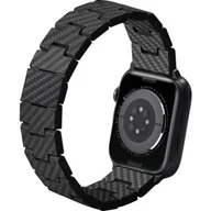 Akcesoria do smartwatchy - Pasek PITAKA Carbon Fiber Retro do Apple Watch do koperty 38/40/41/42/44/45/49 mm Czarno-szary - miniaturka - grafika 1