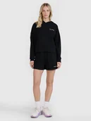 Spodenki damskie - 4F Spodenki dresowe damskie - czarne XL - miniaturka - grafika 1