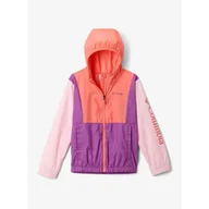 Odzież trekkingowa damska - Kurtka wiatrówka dziewczęca Columbia Lily Basin II Jacket - miniaturka - grafika 1