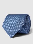 Krawaty i muchy męskie - Krawat z mieszanki jedwabiu ze wzorem na całej powierzchni - miniaturka - grafika 1