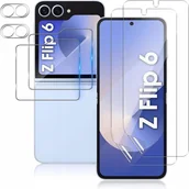 Szkła hartowane na telefon - 6w1 ZESTAW DO OCHRONY SAMSUNG Z FLIP 6 CAŁY TELEFON FOLIA SZKŁO APARAT - miniaturka - grafika 1