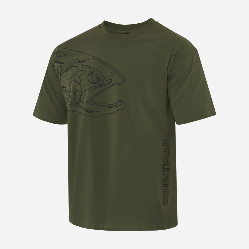 Marškinėliai Finntrail BIG FISH Khaki 6711
