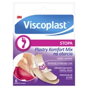 Apteczki i materiały opatrunkowe - 3M Viscoplast Plastry Komfort Na Otarcia Mix 72mmx25cm Kopertka.. 3M000138 - miniaturka - grafika 1