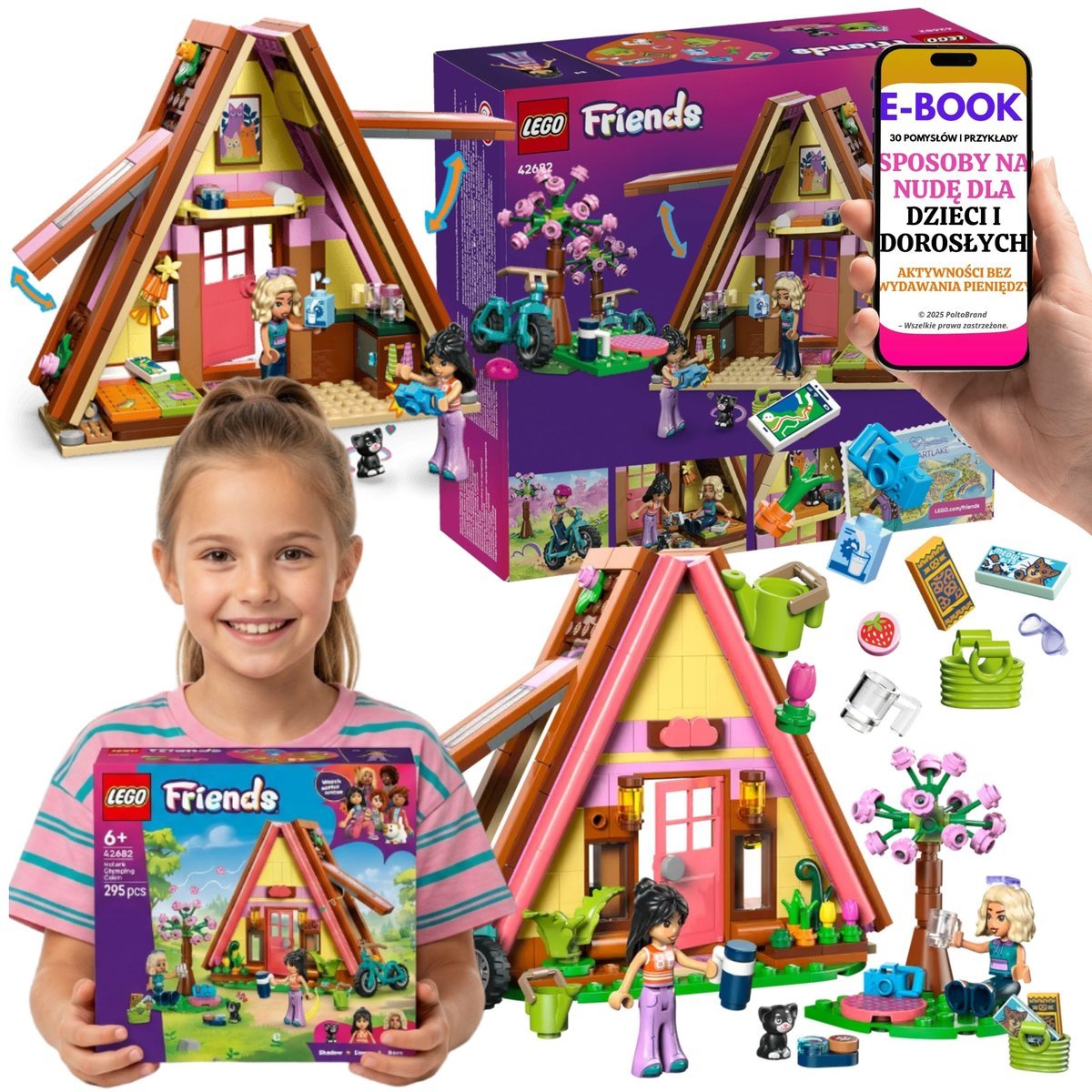 LEGO Friends Domek na Kempingu 42682 Prezent + E-BOOK-3