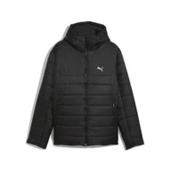 Odzież trekkingowa damska - Męska kurtka wyściełana Essentials z kapturem PUMA Black - miniaturka - grafika 1