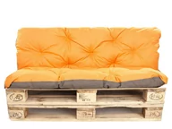 Poduszki ogrodowe - Poduszki na palety , siedzisko 120 x 60 i opacie 120x40 cm, Poduszki ogrodowe na palety,   Pomarańczowa - miniaturka - grafika 1
