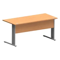 Biurka - Biurko B-160 S SILVER BUK BAWARIA + SZARA PLATYNA - miniaturka - grafika 1