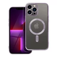 Etui i futerały do telefonów - Futera Electro Mag Cover kompatybilny z MagSafe do IPHONE 13 PRO MAX fioletowy - miniaturka - grafika 1