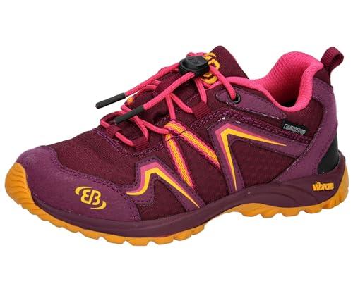 Brütting Rockwall, Turystyczne buty dla dzieci i dziewcząt, Bordeux Pink Orange, 33 EU