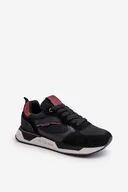 Sneakersy męskie - Sneakersy Męskie Memory Foam System Big Star NN174350 Czarne-44 - miniaturka - grafika 1