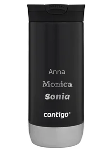 Kubek termiczny z grawerem Contigo Huron 2.0 470ml - Czarny - Kubki termiczne - miniaturka - grafika 1