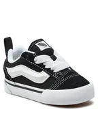 Buty dla dziewczynek - Vans Tenisówki Knu Skool Elastic Lace VN000D0K6BT1 Czarny - miniaturka - grafika 1