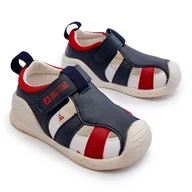 Buty dla dziewczynek - Dziecięce Sandałki Big Star NN374210 Granatowe niebieskie - miniaturka - grafika 1