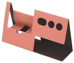 Organizer na telefon i długopisy ori-pact różowy - Przyborniki na biurko - miniaturka - grafika 1