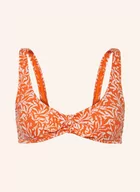 Stroje kąpielowe - Heidi Klein Góra Od Bikini Bustier Sunset Forest Cote D'azur orange - miniaturka - grafika 1