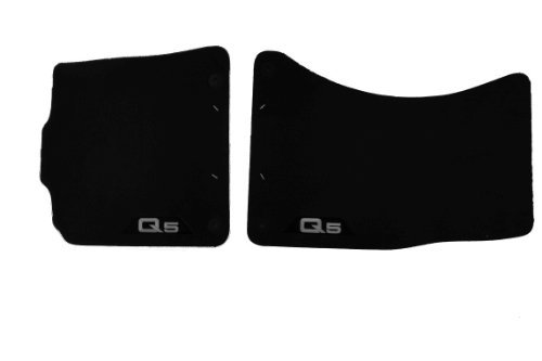 Audi 8R1061275MNO tekstylne dywaniki przednie, czarne, srebrnoszare, 2 sztuki