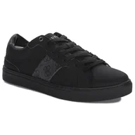 Półbuty damskie - Guess Sneakersy Męskie Czarne-44 - miniaturka - grafika 1