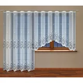 Firany - Firanka żakardowa odpasowana z wszytą taśmą marszczącą 160 x 300 cm - miniaturka - grafika 1