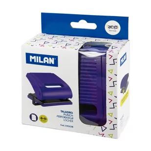Dziurkacz niebieski MILAN - Dziurkacze - miniaturka - grafika 1