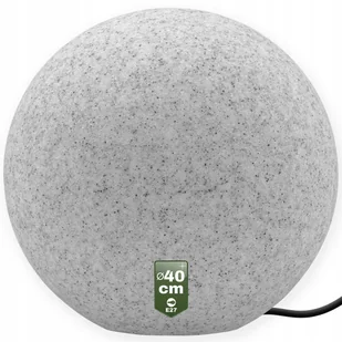 Lampa Ogrodowa KAMIENNA KULA 40CM NAZIEMNA do LED E27 ZEWNĘTRZNA IP65 - Lampy ogrodowe - miniaturka - grafika 1