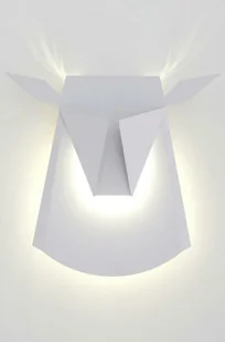 King Home Kinkiet  Kinkiet JELEŃ biały LED stal węglowa 5900168813410 - Lampy ogrodowe - miniaturka - grafika 1