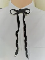 Naszyjniki - CHOKER kokardka aksamitka SZNURÓWKI 115cm - 130 cm - miniaturka - grafika 1