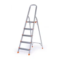 Pozostałe wyposażenie warsztatu - Schody aluminiowe jednostronne, 1x5 stopni, wysokość 1,05 m - miniaturka - grafika 1