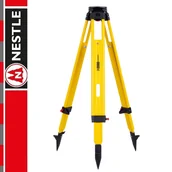 Sprzęt geodezyjny - Statyw drewniany ciężki na śruby, samoblokujący 170cm NESTLE - miniaturka - grafika 1