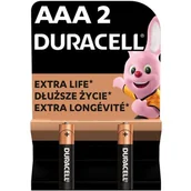 Baterie i akcesoria - Duracell Baterie AAA LR03 Extra Life 2 szt.) - miniaturka - grafika 1