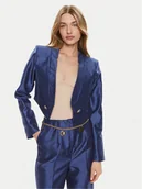 Marynarki i żakiety damskie - Rinascimento Bolerko CFC0117611003 Niebieski Regular Fit - miniaturka - grafika 1