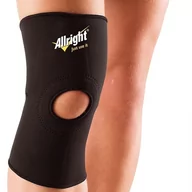 Ortezy, stabilizatory i opaski elastyczne - Allright, Ściągacz na kolano, czarny, rozmiar M - miniaturka - grafika 1