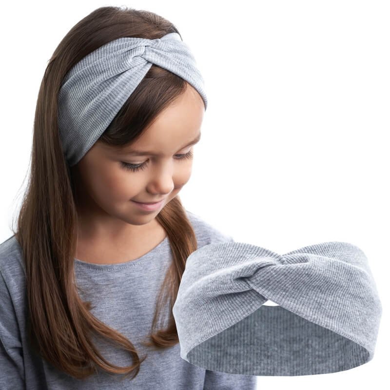 OPASKA PRZEPLATANA TURBAN bawełniana USZY DZIECI S