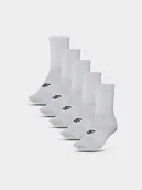 Skarpetki dla dzieci - 4F Skarpetki casual za kostkę (5-pack) dziecięce - szare 32-34 - miniaturka - grafika 1