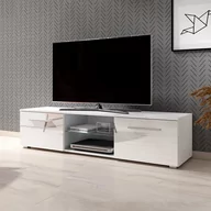 Szafki RTV - Szafka rtv PAREO kolor biały styl nowoczesny hakano - TVCABINET/VIV/PAREO/WHITE/140X36 - miniaturka - grafika 1
