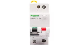 Schneider Electric Wyłącznik różnicowo-nadprądowy kombinowany DPNVigiK-C10-30-AC C 10A 1N-biegunowy 30 mA typ AC A9D20610 A9D20610/SCH - Bezpieczniki elektryczne - miniaturka - grafika 1