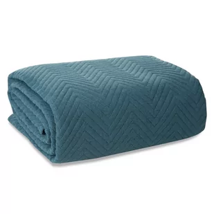 Narzuta 200 x 220 Pikowana Len3 Niebieski - Narzuty Narzuta 200 x 220 Pikowana Len3 Niebieski - Narzuty - miniaturka - grafika 1