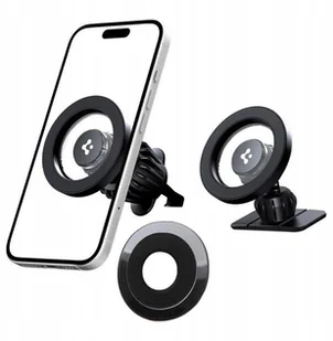SPIGEN MFT13 MAGNETIC MAGSAFE DASHBOARD & VENT CAR MOUNT BLACK - Uchwyty samochodowe do telefonów - miniaturka - grafika 1