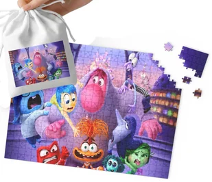 PUZZLE - W Głowie Się Nie Mieści WZORY Z BAJEK PREZENT 192el + WORECZEK - Puzzle - miniaturka - grafika 1