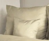 Pościel - Poszewka satynowa 50x70 kremowa 155 jednobarwna - miniaturka - grafika 1