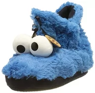 Kapcie damskie - Krümelmonster Kapcie domowe uniseks, niebiesko-czarny, 43/44 EU - miniaturka - grafika 1